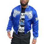 Fayetteville State Broncos Remix Satin Blue Jacket