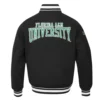 Florida am rattlers crest emblem black wool jacket