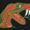 Florida am rattlers crest emblem black wool varsity patch
