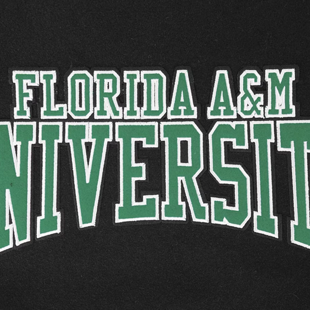 Florida am rattlers crest emblem black wool varsity patches