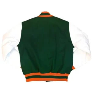Florida am university wool leather varsity jacket