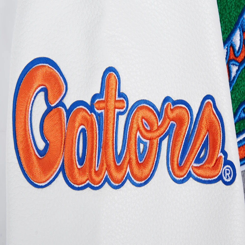 Florida gators classic greywhite wool leather varsity patches