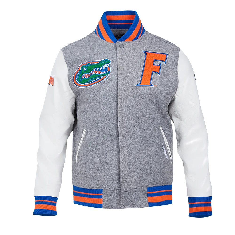 Florida gators classic wool leather varsity jacket