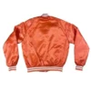 Florida gators embroidered orange satin varsity jacket 1
