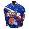 Florida gators franchise club football 3x time national champions royal blue varsity jacket 1