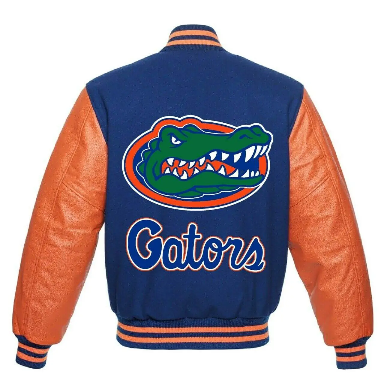 Florida gators team ncaa blue orange varsity jacket 2