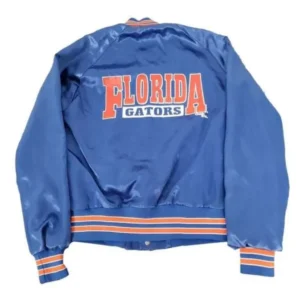 Florida gators youth blue satin varsity jacket