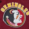 Florida state seminoles burgundywhite satin varsity jacket 3