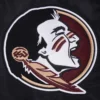 Florida state seminoles classic full snap black satin patch logo