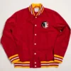 Florida state seminoles script red satin varsity jacket 2
