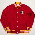Florida State Seminoles Script Red Satin Jacket