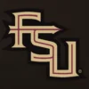 Florida state seminoles two tone black white wool leather varsity jacket