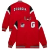 Georgia bulldogs heavyweight red satin varsity jacket 1