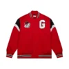 Georgia bulldogs heavyweight red satin varsity jacket 2