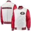 Georgia bulldogs the legend whitered satin varsity jacket 2