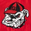 Georgia bulldogs vintage dawgs logo bomber red jacket 1