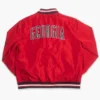 Georgia bulldogs vintage dawgs logo bomber red jacket