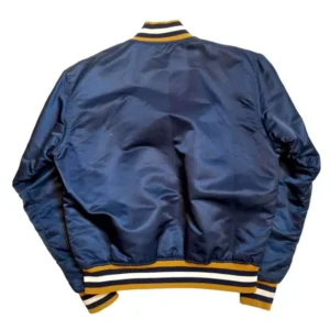 Georgia tech 1986 navy satin varsity jacket