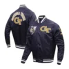 Georgia tech yellow jackets classic navy satin jacket