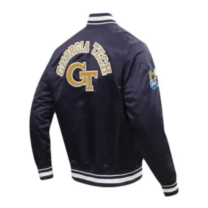 Georgia tech yellow jackets classic navy varsity jacket
