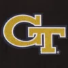 Georgia tech yellow jackets one color black wool leather varsity jacket