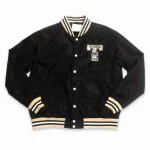 Georgia Tech Yellow Jackets Script Black Satin Jacket