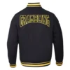 Grambling state tigers crest emblem black wool jacket