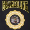 Grambling state tigers crest emblem black wool patch