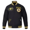 Grambling state tigers crest emblem wool varsity jacket
