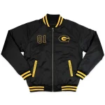 Grambling State Tigers Baseball Black Satin Jacket