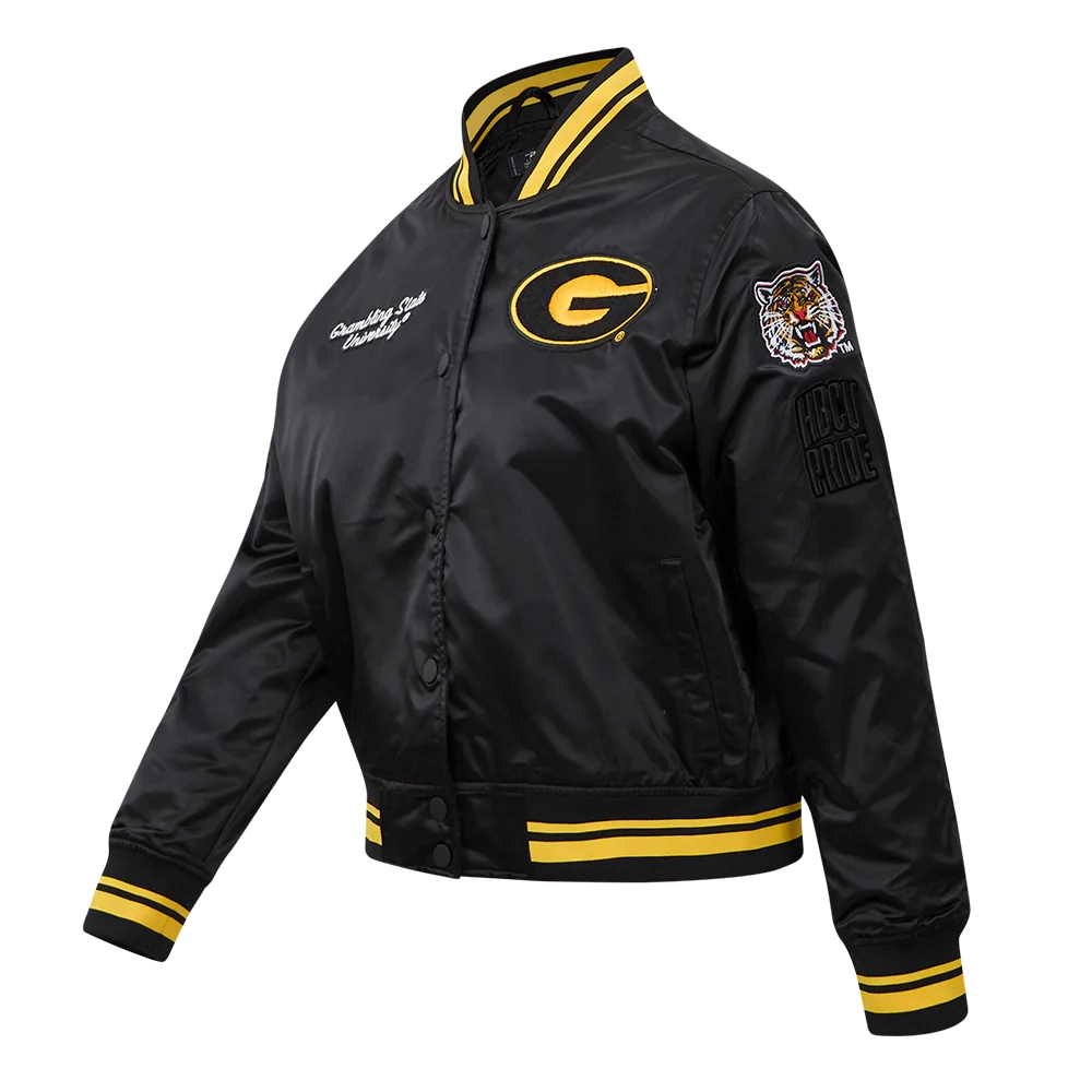 Grambling state tigers womens classic satin varsity jacket