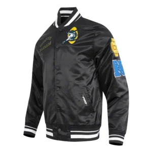 Green bay packers retro classic full snap black satin