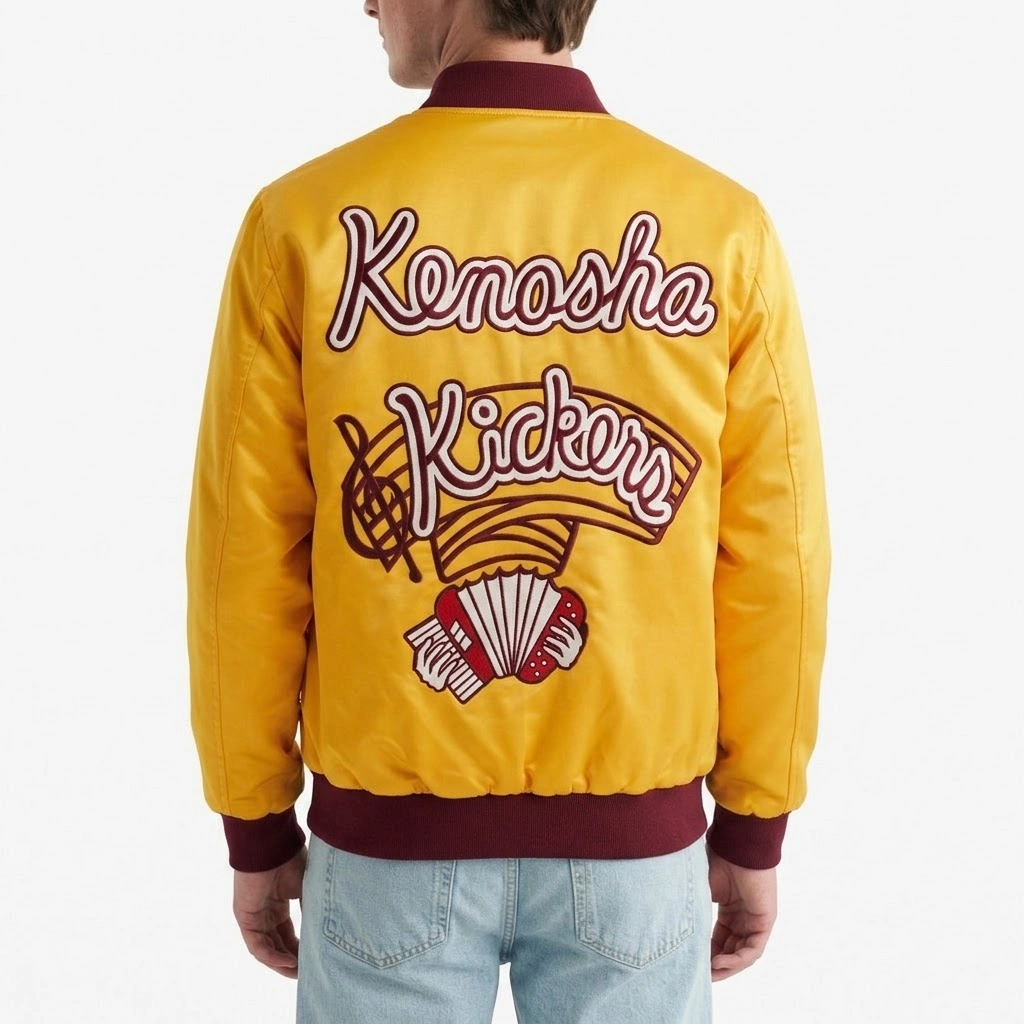 Gus polinski kenosha kickers jacket yellow