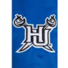 Hampton pirates classic satin varsity blue patch logo