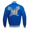 Hampton pirates classic satin varsity jacket