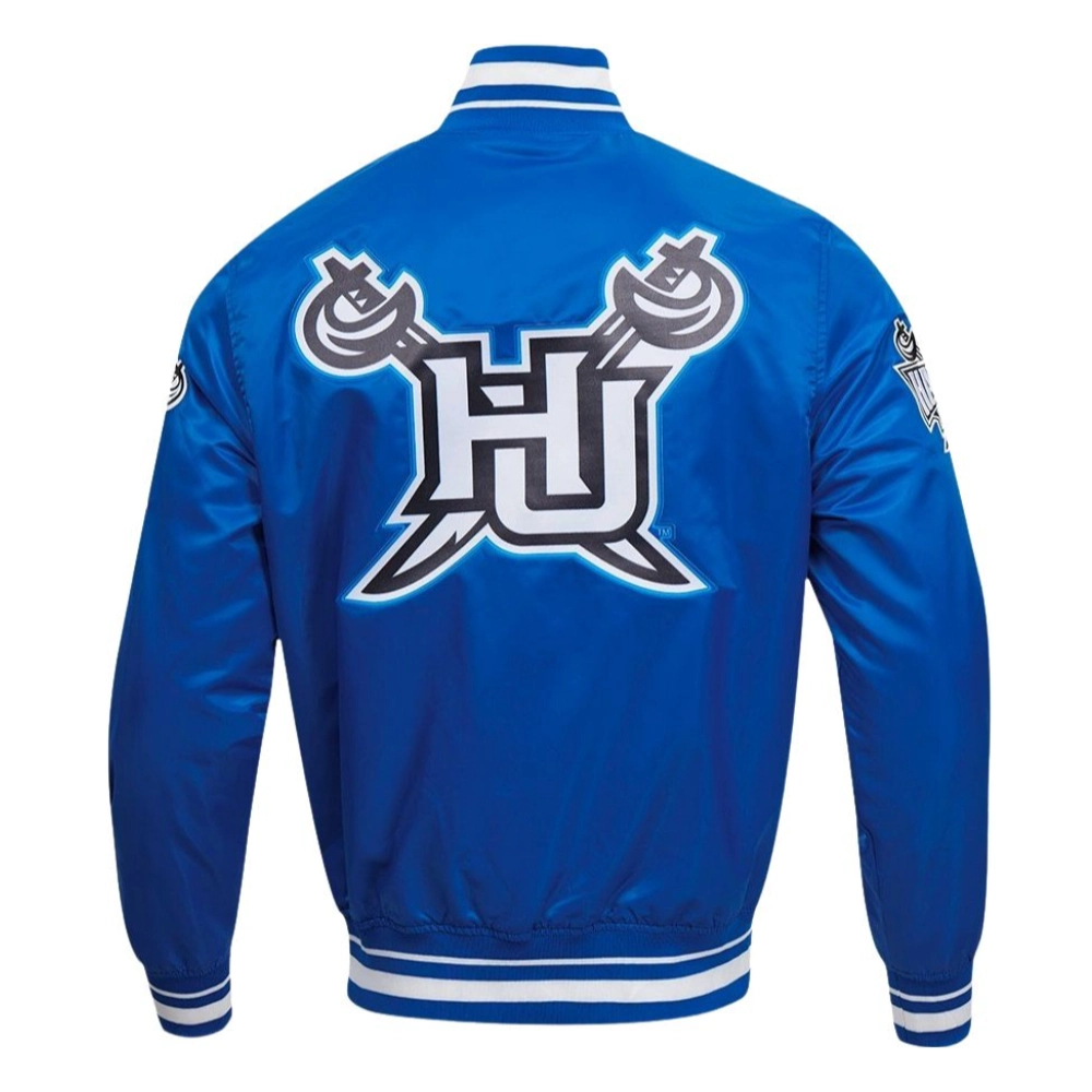 Hampton pirates classic satin varsity jacket