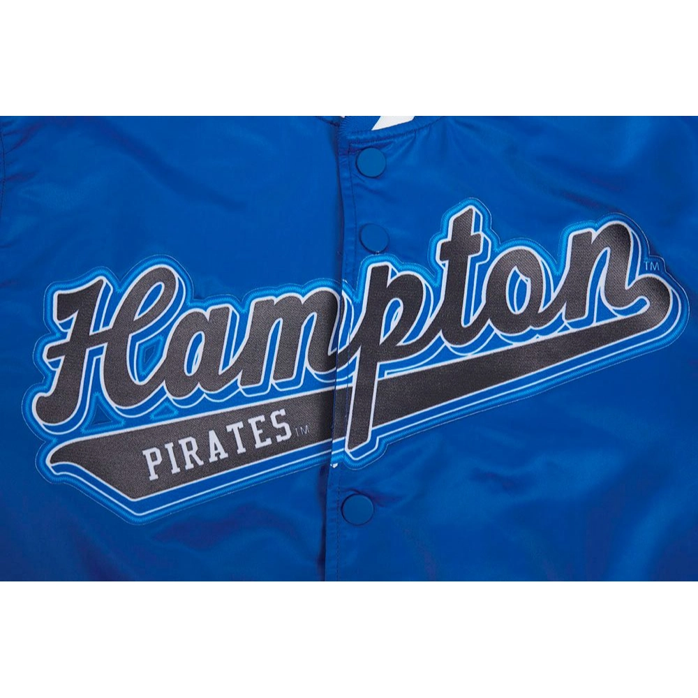 Hampton pirates classic satin varsity patch logo