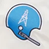 Houston oilers retro classic full snap cream helmet patch logo