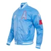 Houston oilers retro classic full snap satin