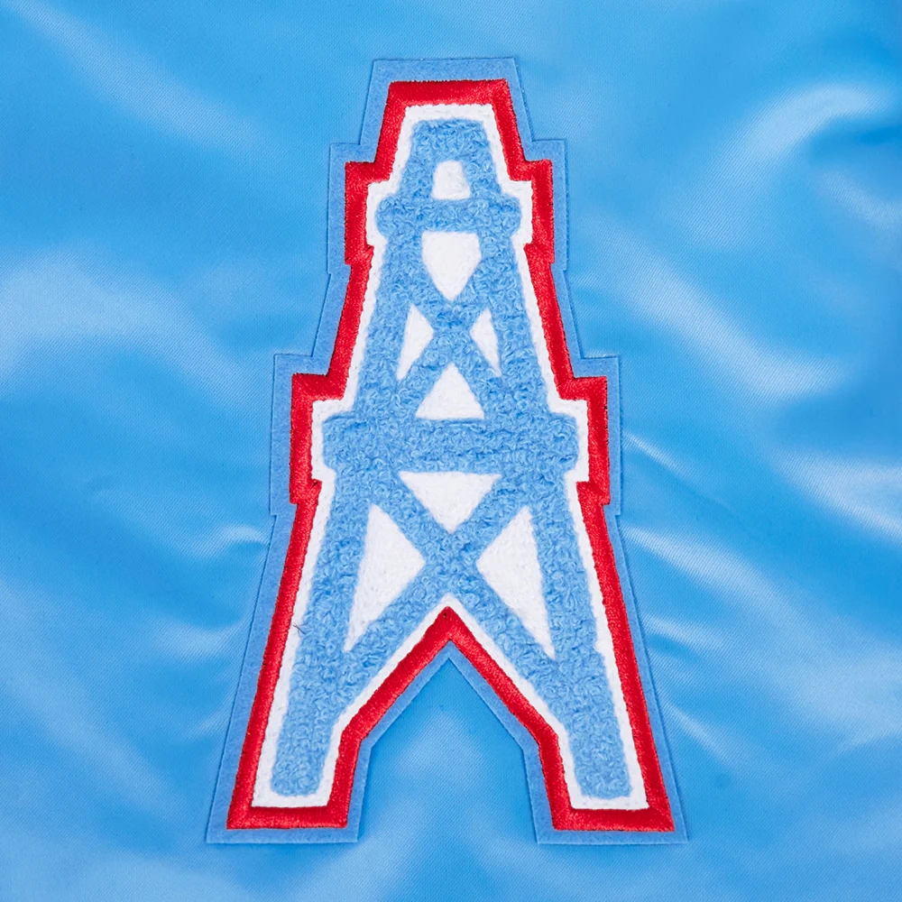 Houston oilers retro classic full snap satin patch