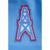 Houston oilers retro classic wool leather blue patch logo