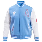 Houston Oilers Retro Classic Wool/Leather Jacket
