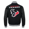 Houston texans retro classics wool black varsity jacket