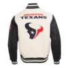 Houston texans retro classics wool varsity jacket