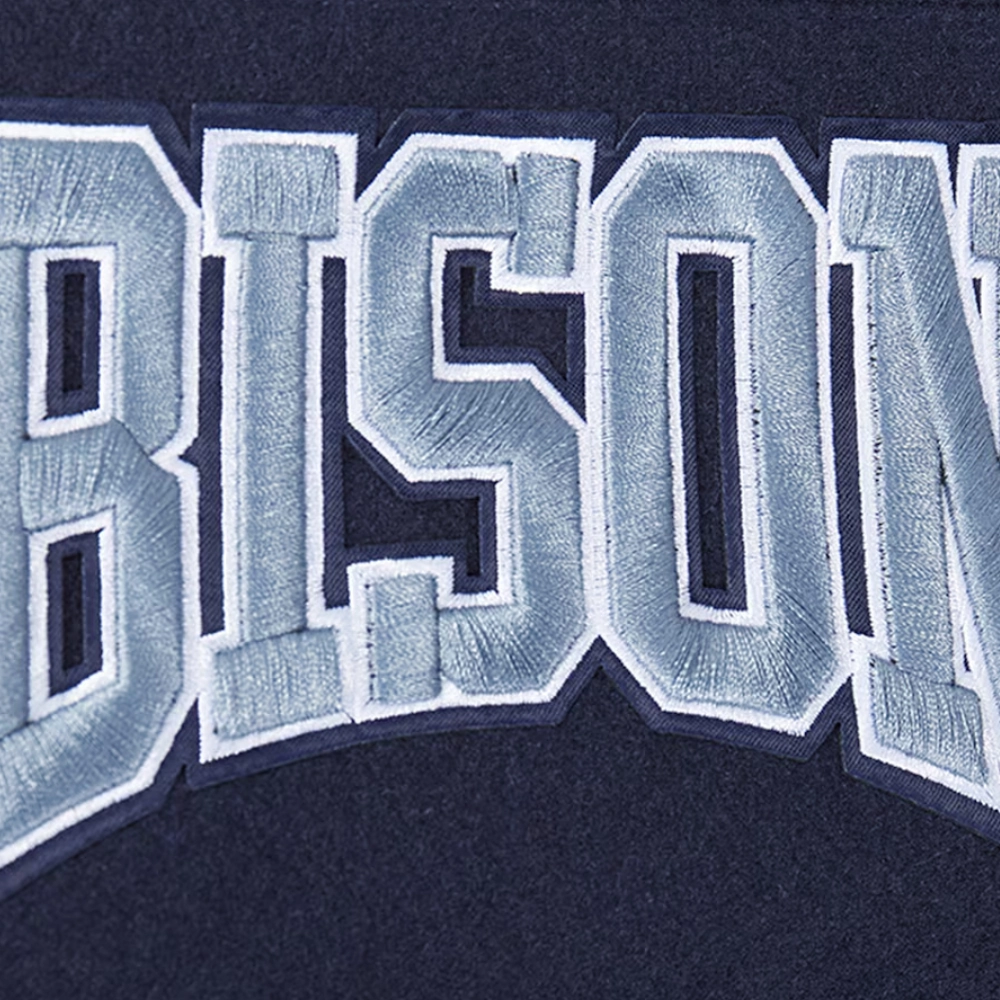 Howard bison crest emblem navy wool varsity patches