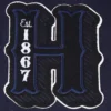 Howard bison hbcu vintage navywhite wool leather varsity logo