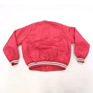Indiana hoosiers 80s red satin varsity jacket