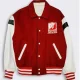 Indiana hoosiers 80s red white wool leather varsity jacket 3