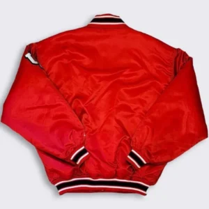 Indiana hoosiers 90s bomber red satin varsity jacket 1