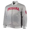 Indiana hoosiers gray satin varsity jacket 1